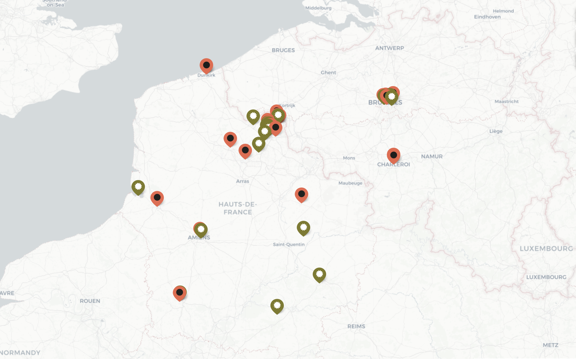 Capture d'écran carte